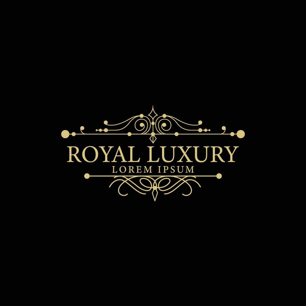 Luxury logotype elegant logo vector