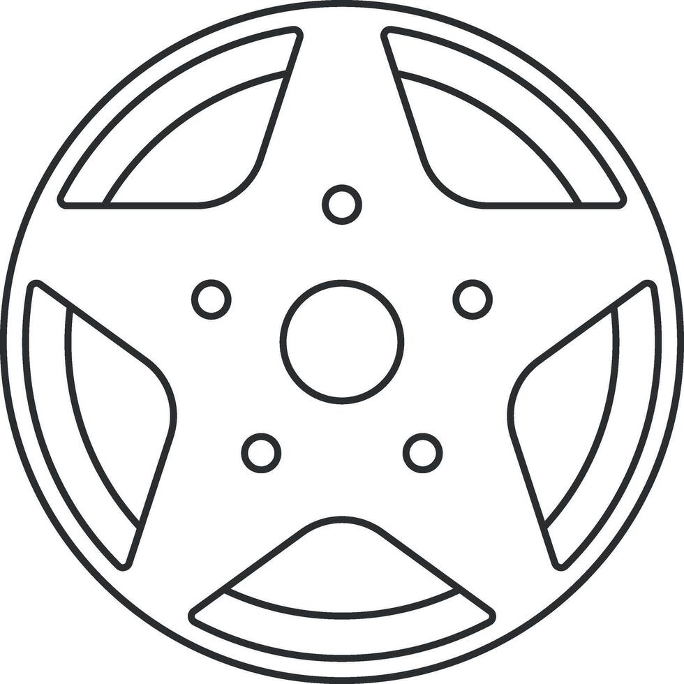 wheel of a car vector