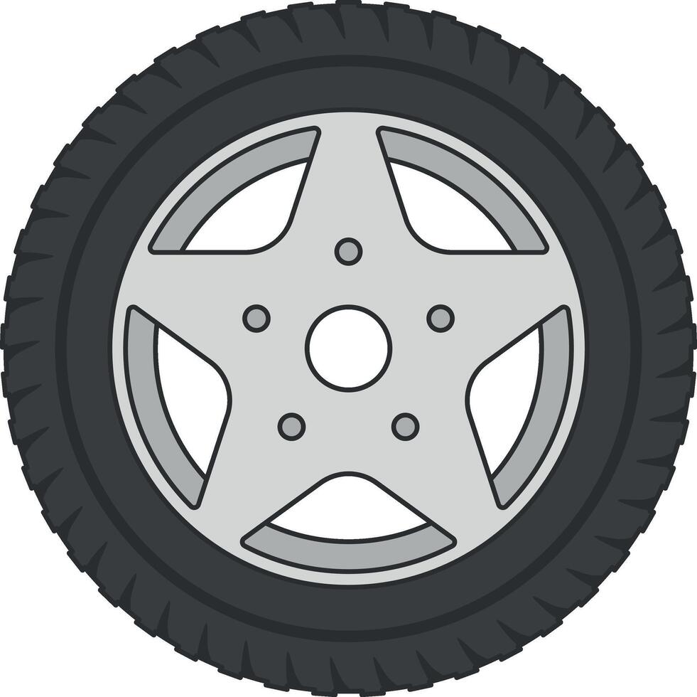 car wheel vector