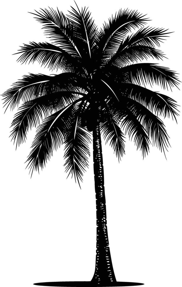 AI generated Silhouette palm dates black color only vector