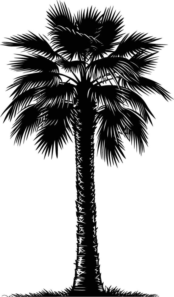 AI generated Silhouette palm dates black color only vector