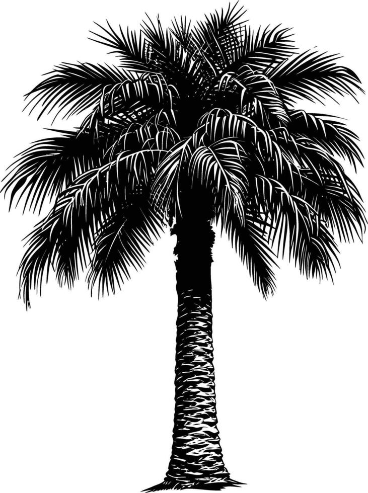 AI generated Silhouette palm dates black color only vector