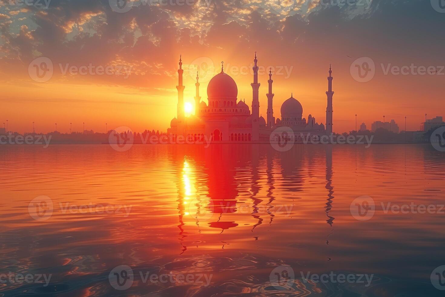 AI generated blessing ramadan kareem vibes background professional photography photo