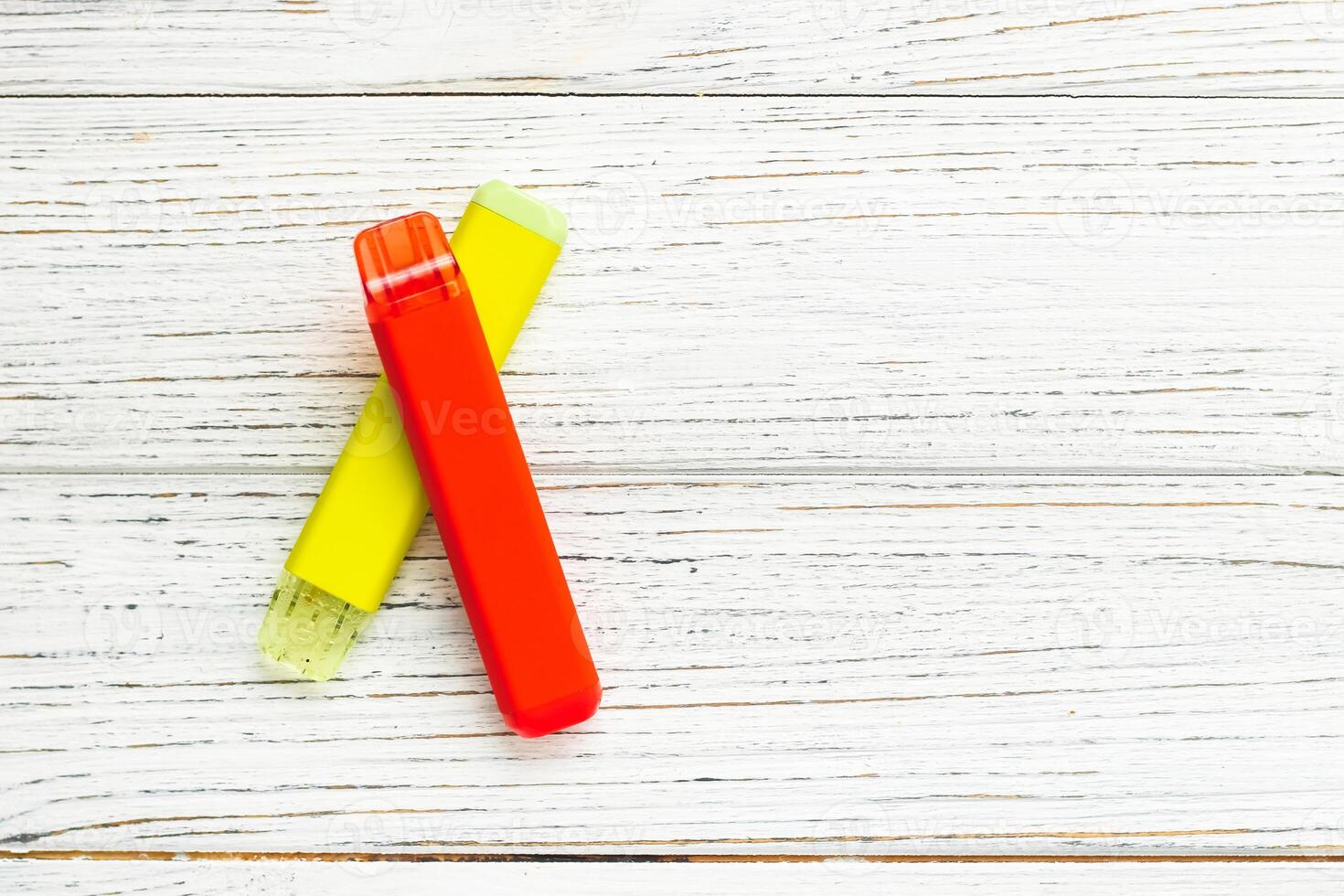 Nicotine disposable electronic cigarette, replacing cigarettes with tobacco. photo
