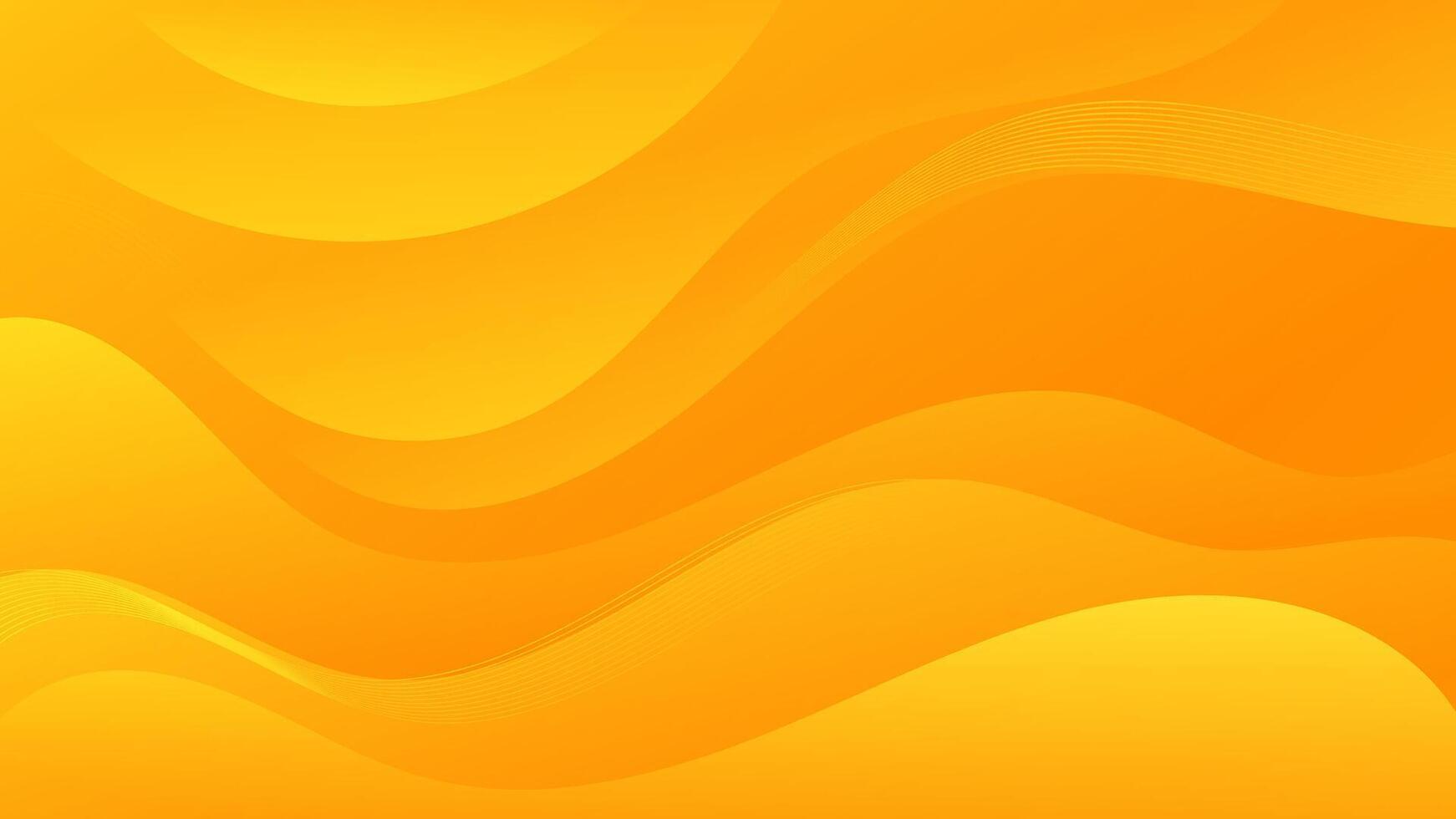 Abstract yellow Background with Wavy Shapes. flowing and curvy shapes. This asset is suitable for website backgrounds, flyers, posters, and digital art projects. vector