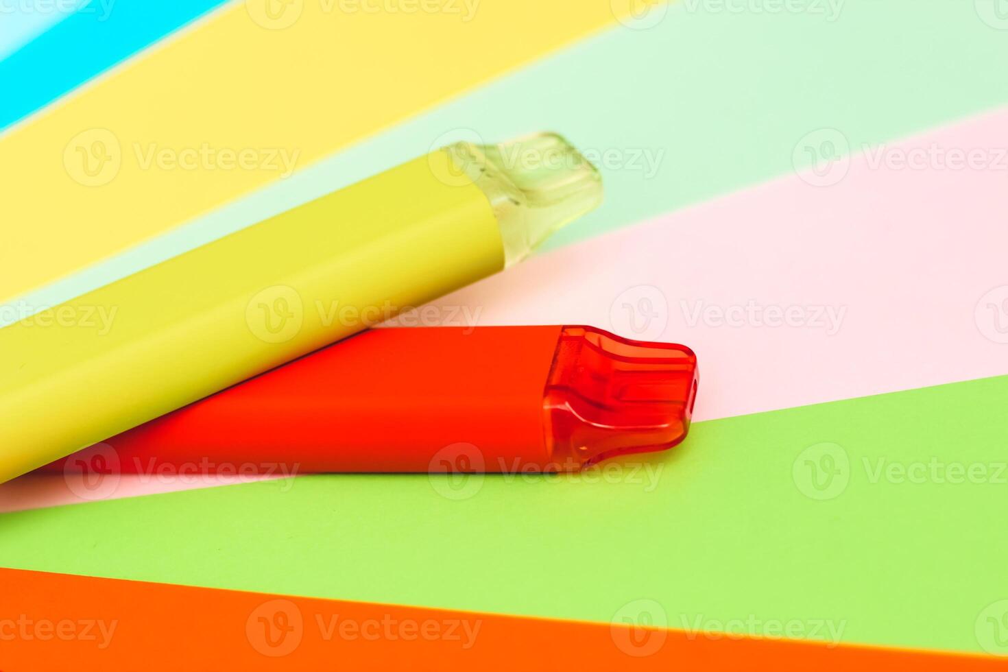 Nicotine disposable electronic cigarette, replacing cigarettes with tobacco. photo