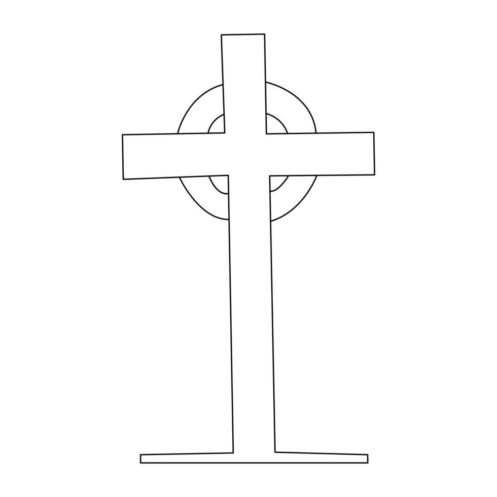 Jesus Christ sketch good Friday continuous single line outline vector art drawing and illustration