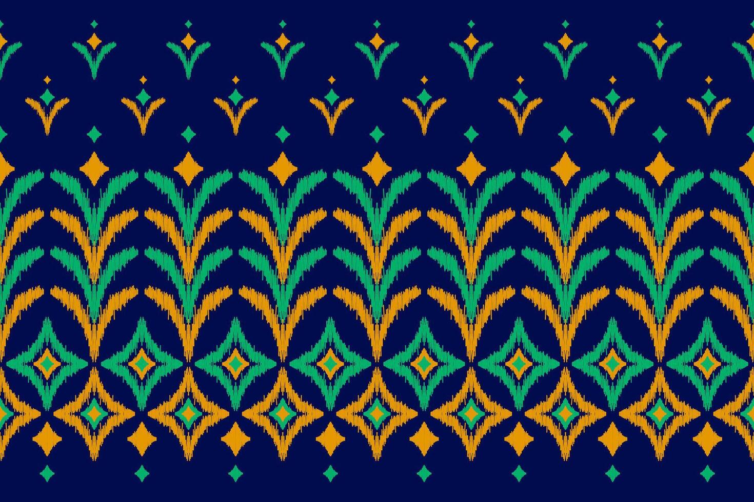 Abstract ethnic ikat art. Seamless pattern in tribal. Aztec geometric ornament print. vector