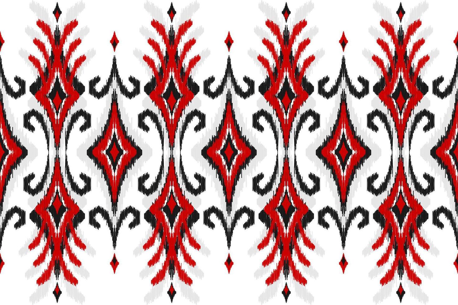 Ethnic ikat seamless pattern traditional. Carpet tribal style. Aztec ornament print. vector