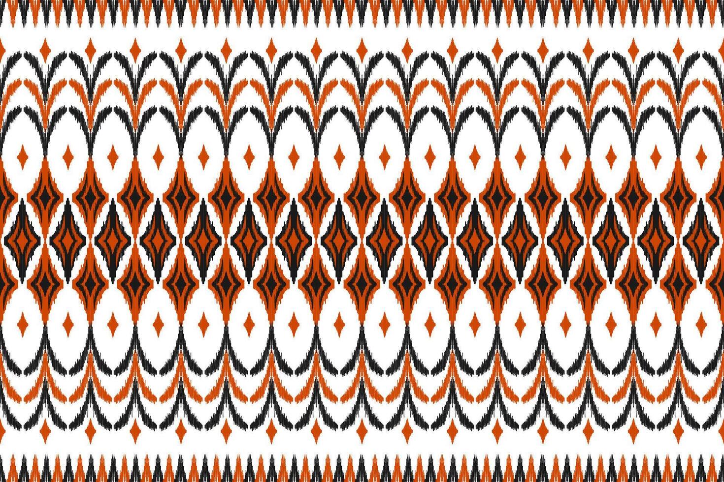 Ethnic ikat seamless pattern traditional. Carpet tribal style. Aztec ornament print. vector