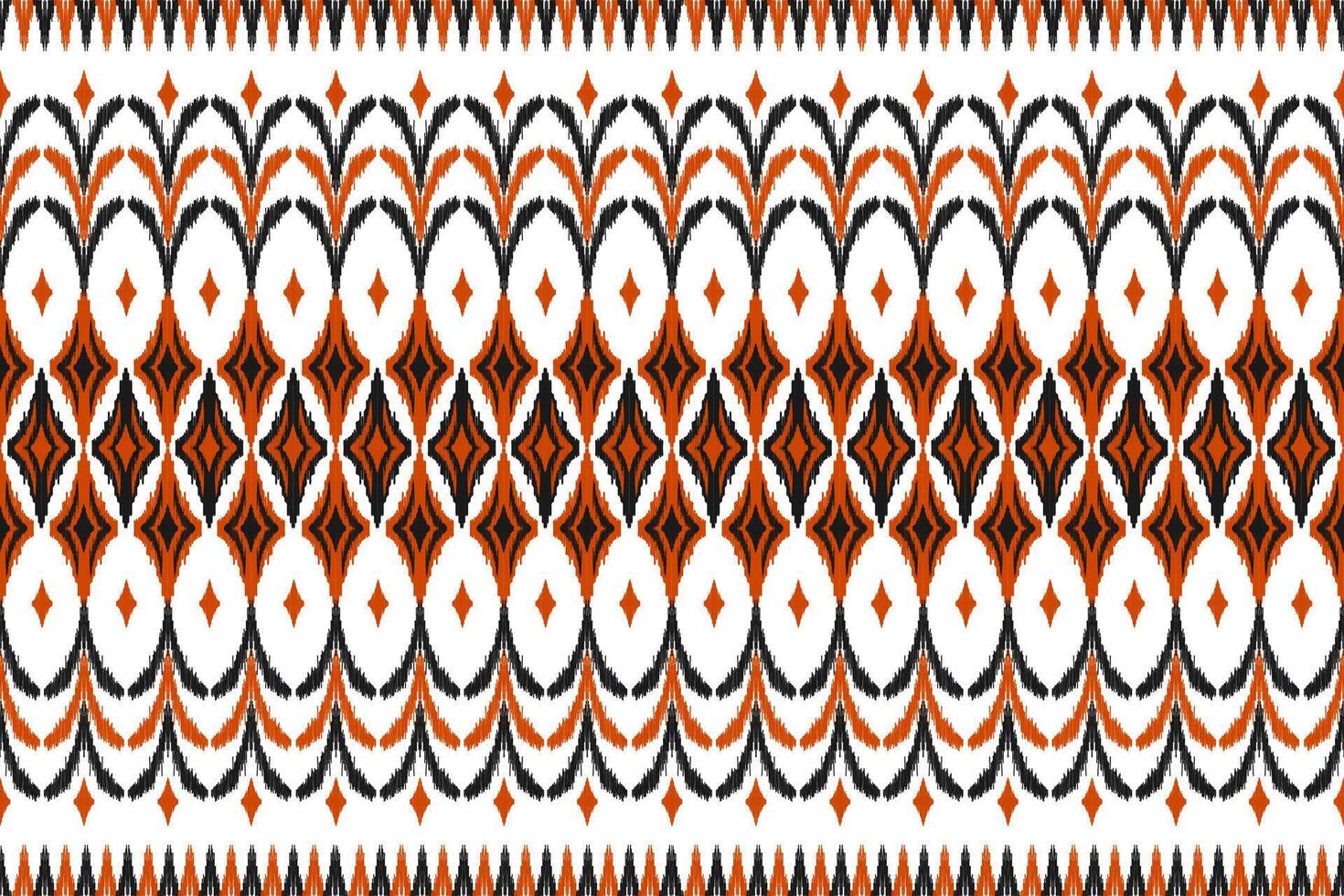 Ethnic ikat seamless pattern traditional. Carpet tribal style. Aztec ornament print. vector