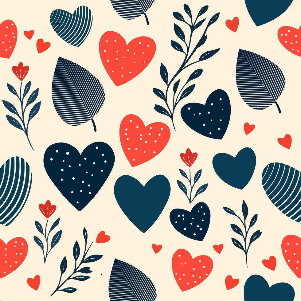 pattern seamless love shape with colorful, beauty color, pastel colorr good for wallpaper, valentine's day, textile, print. eps 10 vector