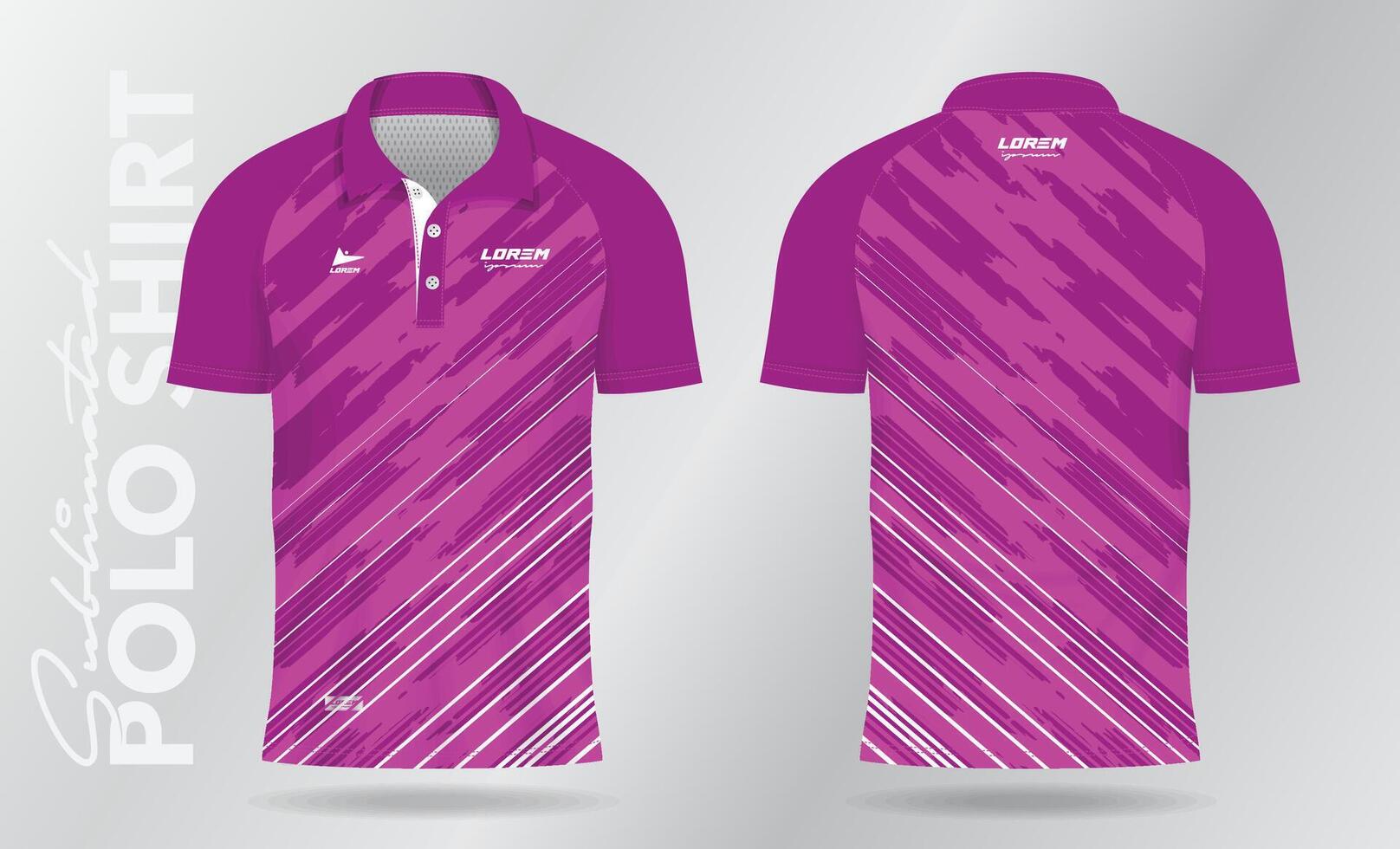 pink pattern and background for sublimation polo sport jersey template design vector
