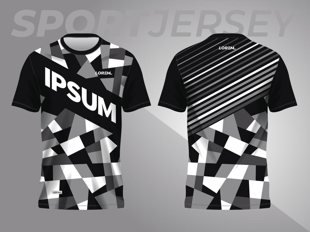 resumen negro antecedentes y modelo para deporte jersey diseño vector