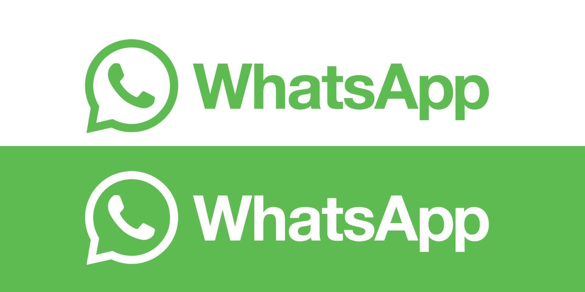 Whatsapp logo icons. Social media icons vector