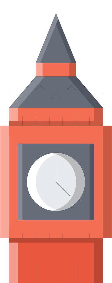 big ben clock bell sight tower london vector