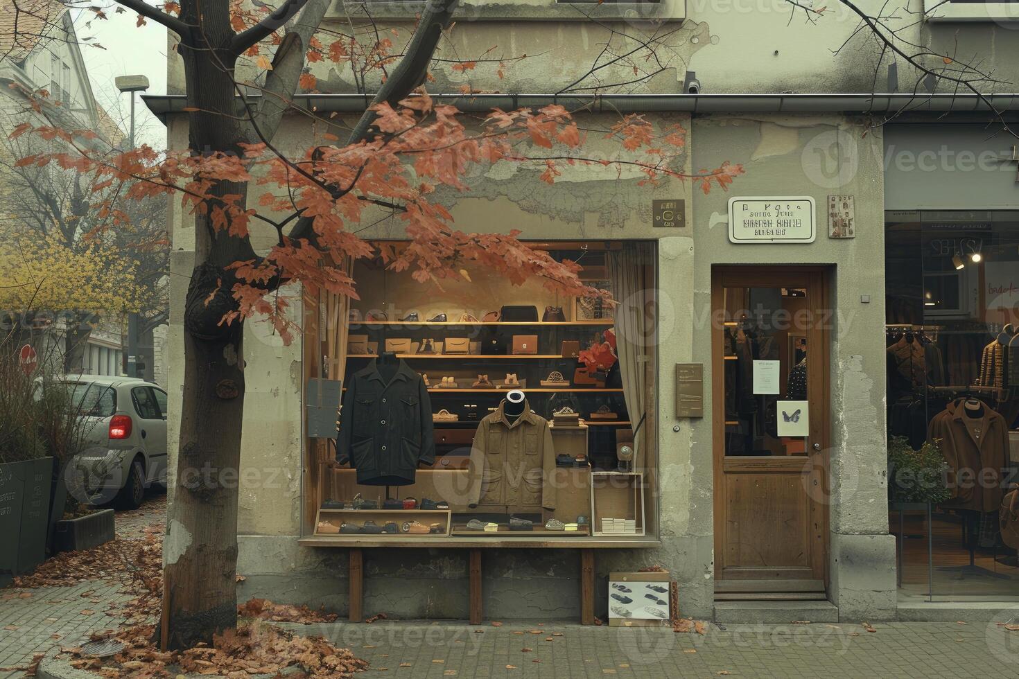 ai generado el ventana de un moderno y elegante tienda diseño profesional fotografía foto