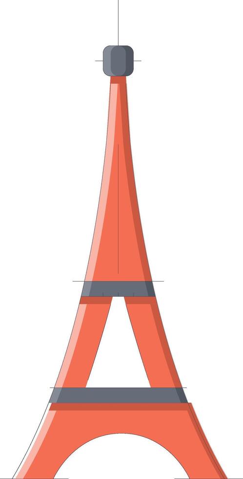 eiffel tower building sight architecture vector