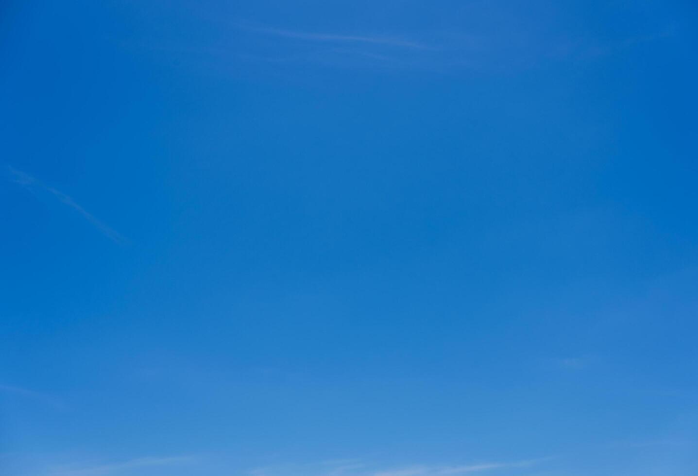 Beautiful Clear Blue Sky with Clouds in Summer photo