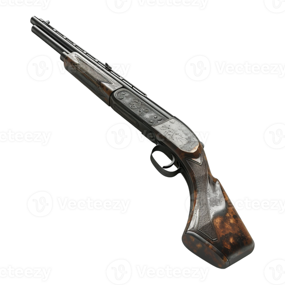 AI generated 3D Rendering of a Shooting Weapon on Transparent Background - Ai Generated png
