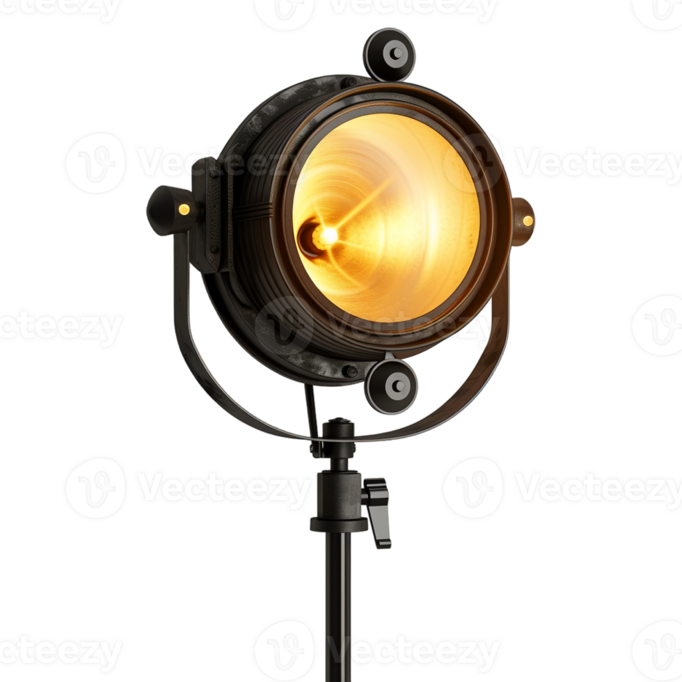 AI generated 3D Rendering of a Stage Light on Transparent Background - Ai Generated png