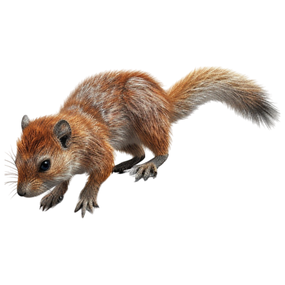 AI generated 3D Rendering of a Chipmunks on Transparent Background - Ai Generated png