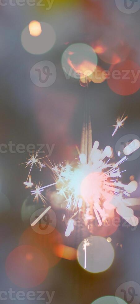 Abstract background pattern, presentation cover illustration, geometric texture with sparkles and fireworks close view photo