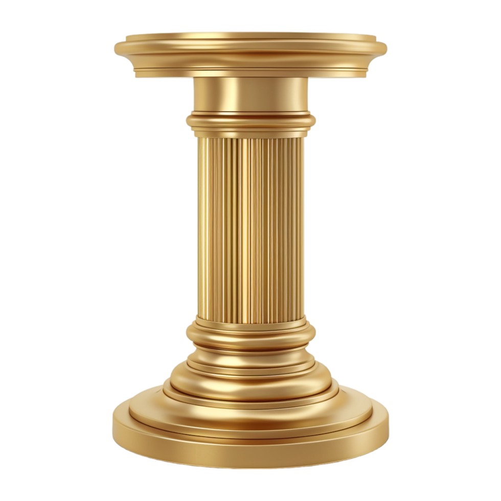AI generated 3D Rendering of a Pillar on Transparent Background - Ai Generated png