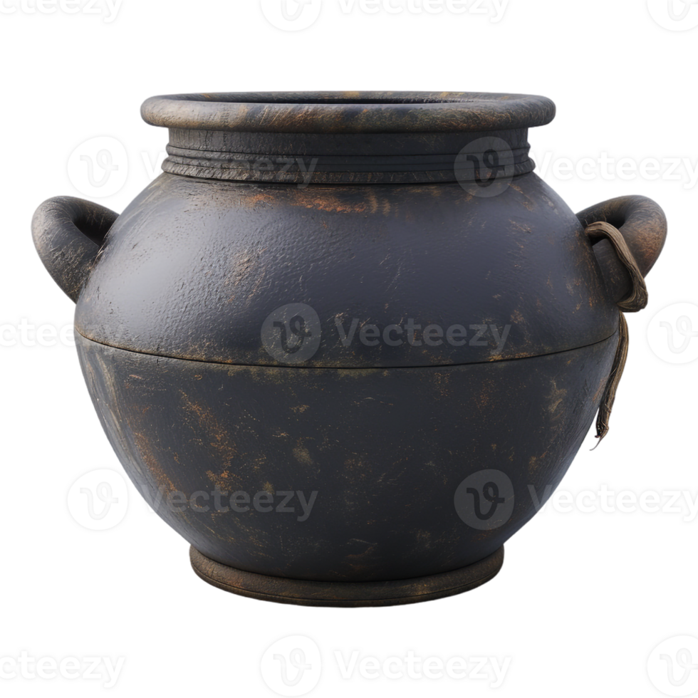 AI generated 3D Rendering of a Horror Cauldron on Transparent Background - Ai Generated png