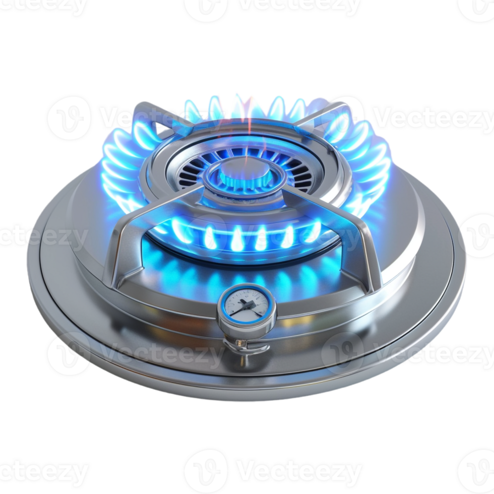 AI generated 3D Rendering of a Gas Stove Rack on Transparent Background - Ai Generated png