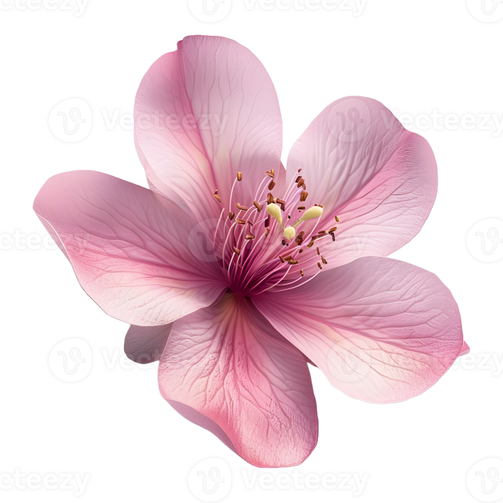 AI generated Pink Magnolia Flower on Transparent background - Ai Generated png