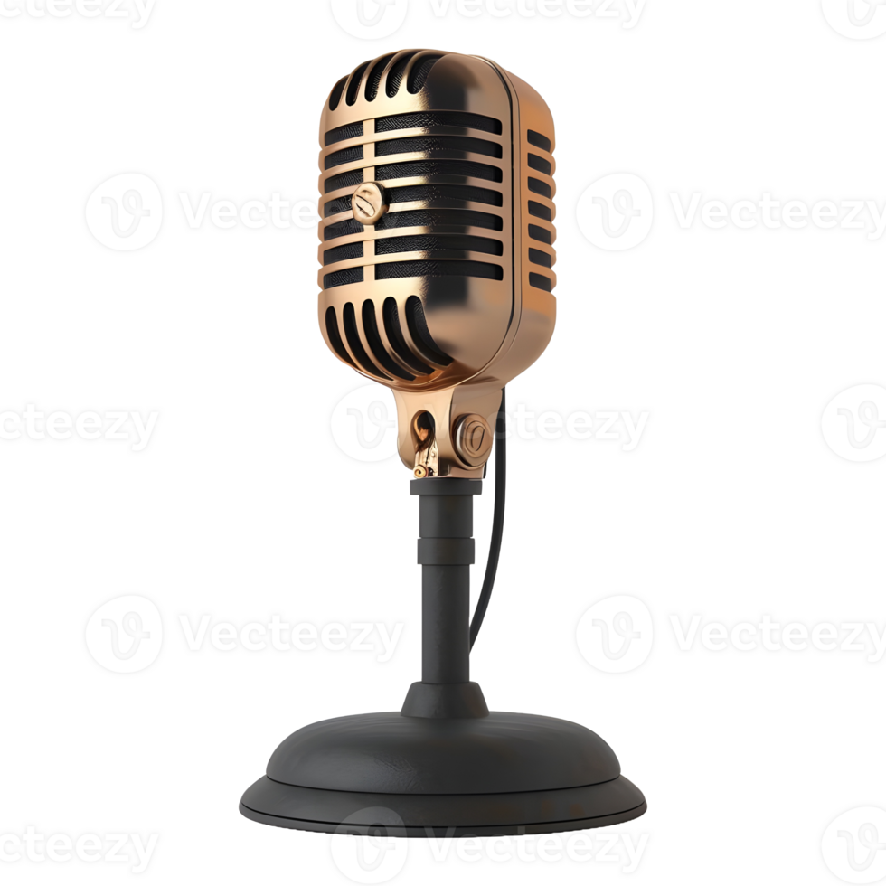 AI generated Studio Microphone on Transparent background - Ai Generated png