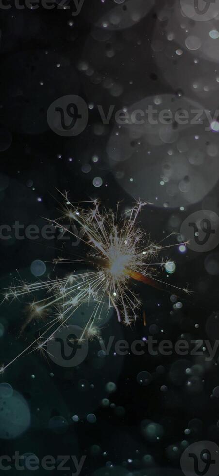 Abstract background pattern, presentation cover illustration, geometric texture with sparkles and fireworks close view photo