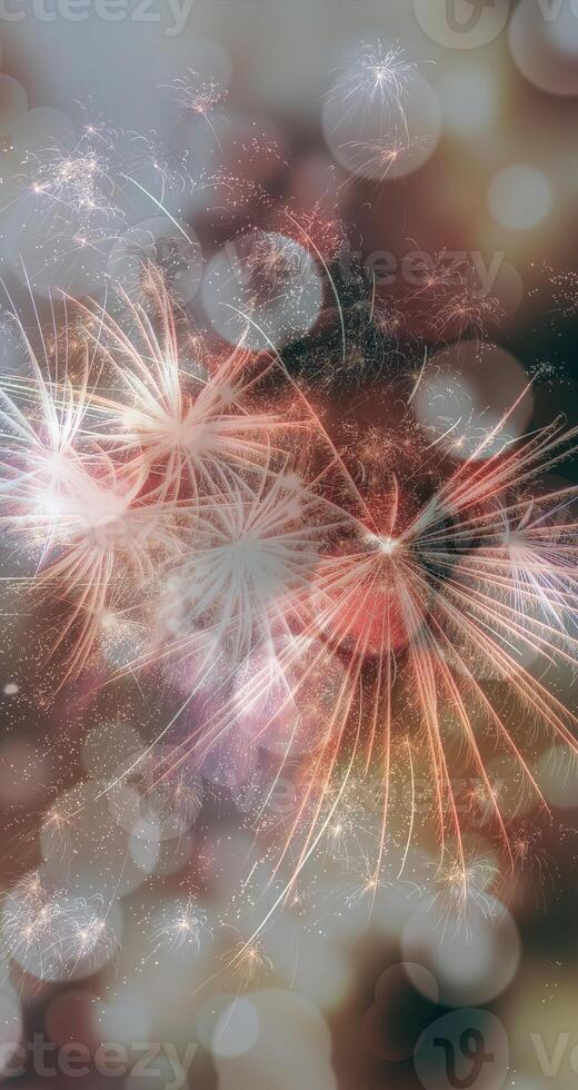 Abstract background pattern, presentation cover illustration, geometric texture with sparkles and fireworks close view photo