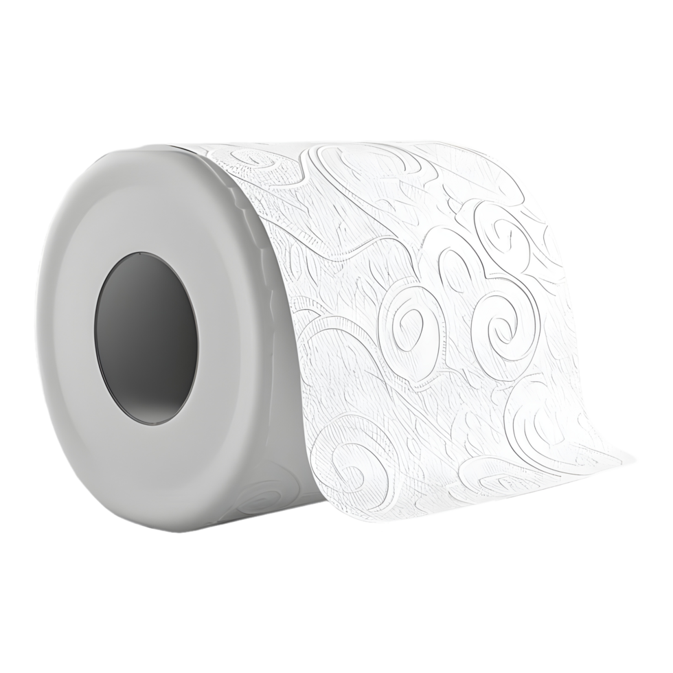 AI generated Tissue Paper Roll on Transparent background - Ai Generated png
