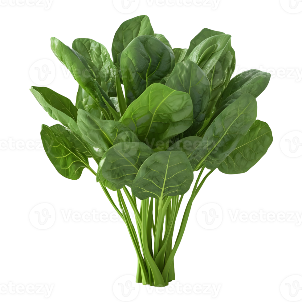 AI generated Spinach Leaves on Transparent background - Ai Generated png