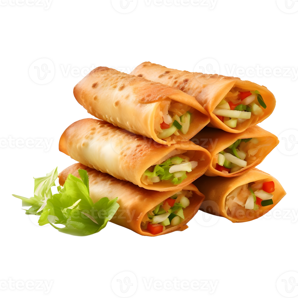 AI generated Samosa Roll on Transparent background - Ai Generated png