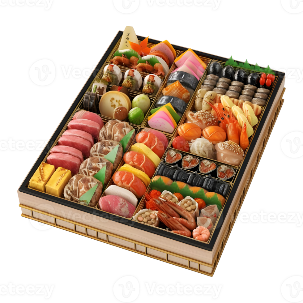 AI generated Sea Food Sashimi on Transparent background - Ai Generated png