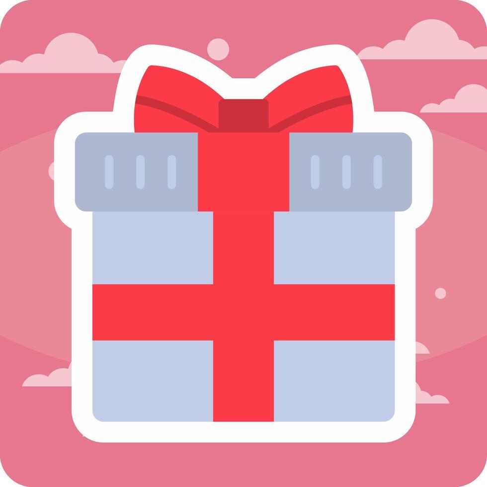 icono de vector de caja de regalo