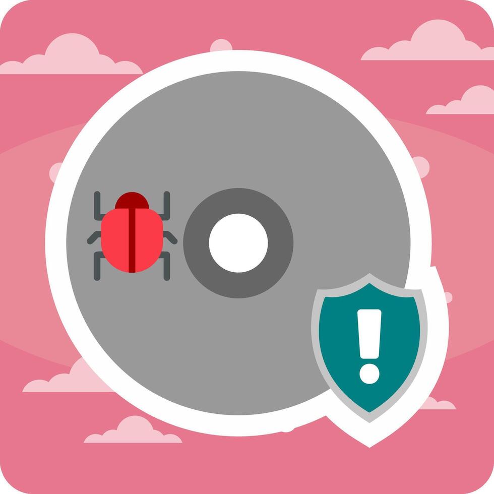 Cd Virus Vector Icon