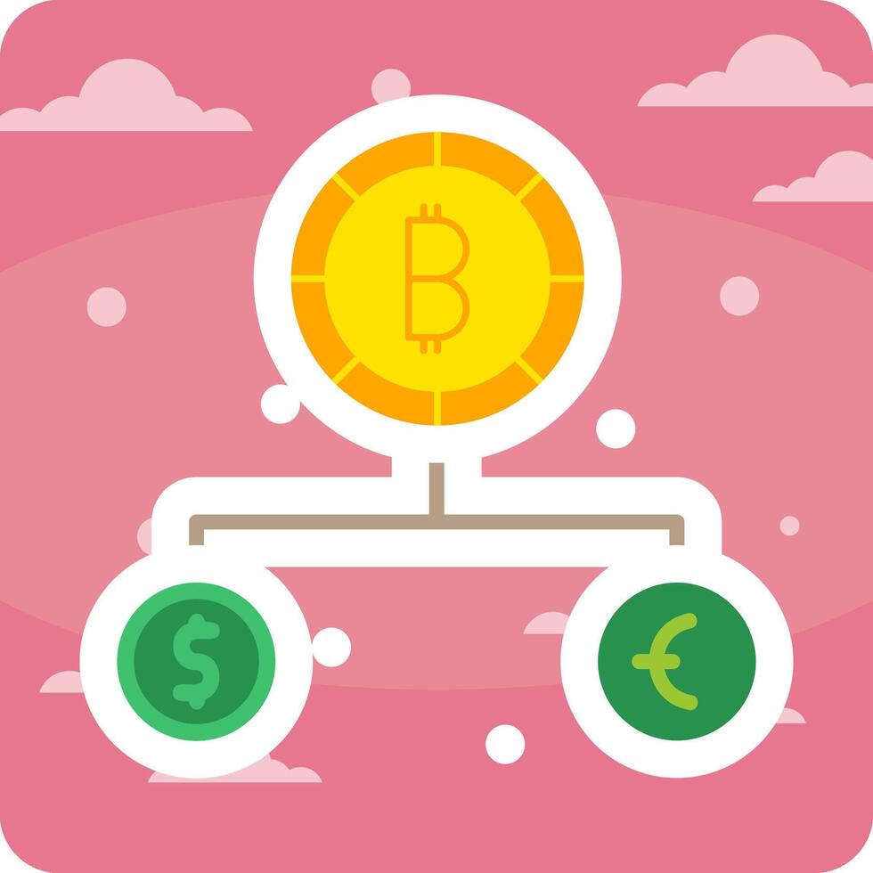 Divide Currency Vector Icon