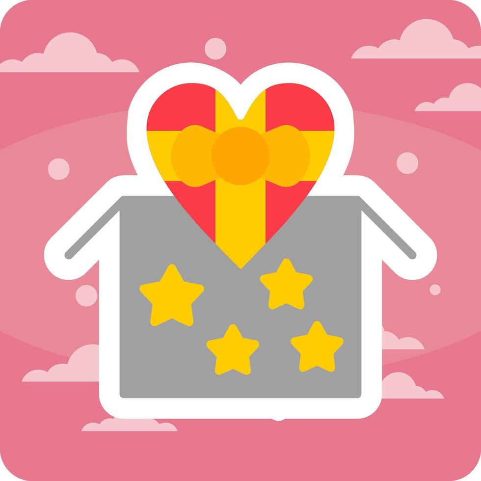 Heart Box Vector Icon