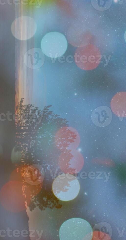 Abstract background pattern, presentation cover illustration, geometric texture with sparkles and fireworks close view photo