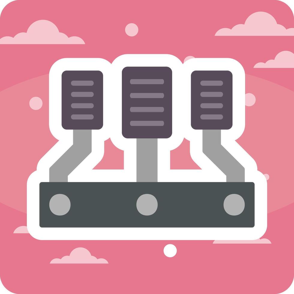 Car Accelerator Vector Icon
