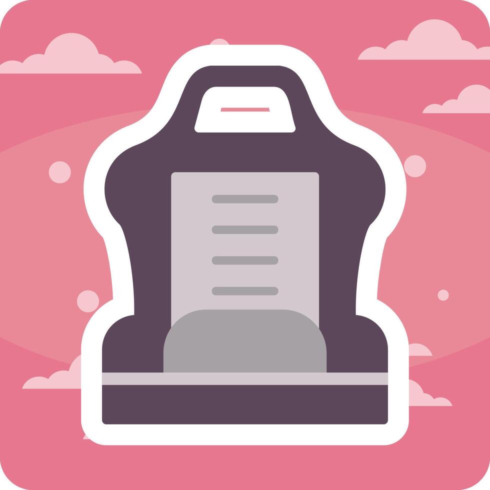 Car Seat Vector Icon