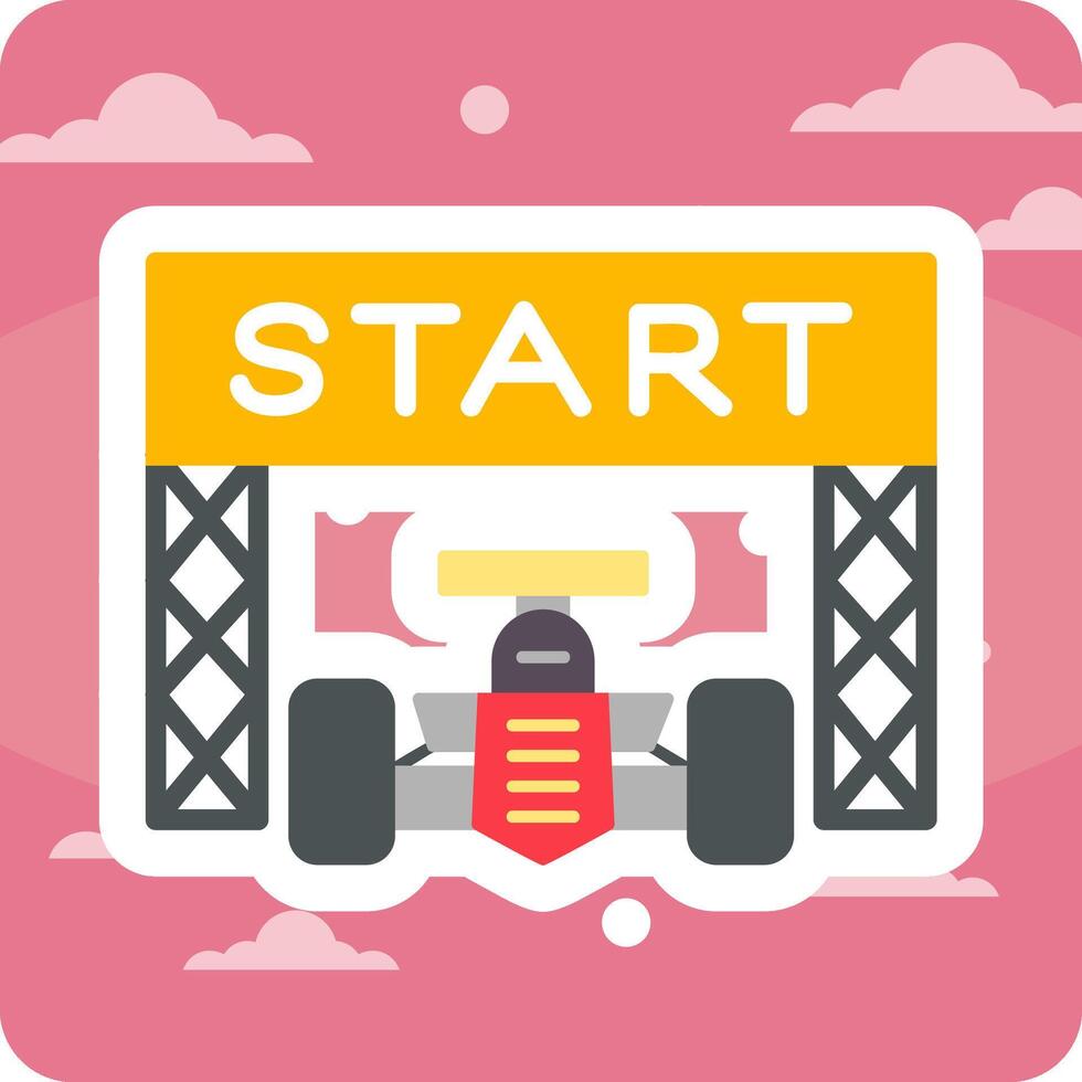 Starting Race  Vector Icon