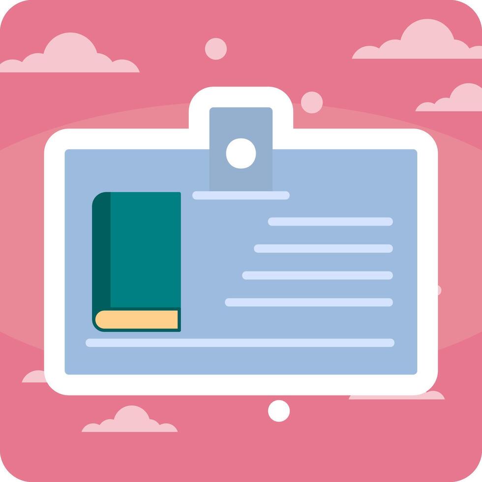 Library Card Vector Icon