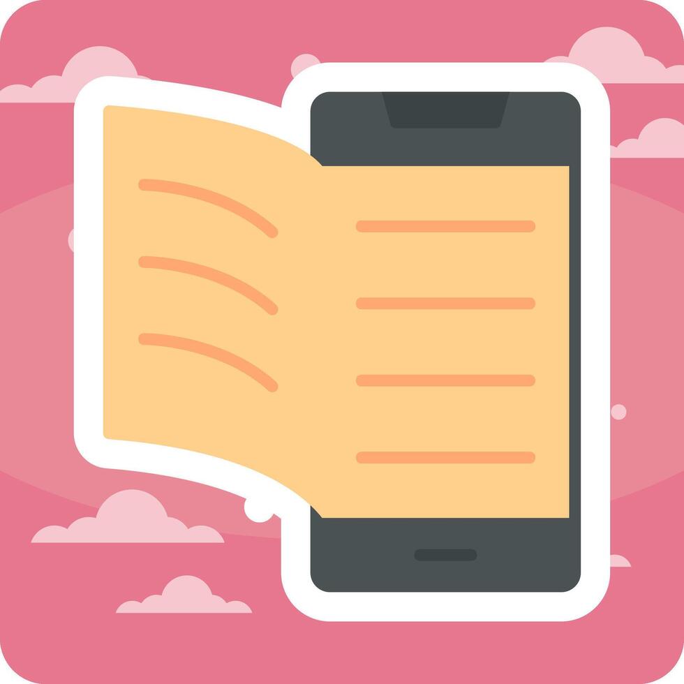 Digital Book Vector Icon