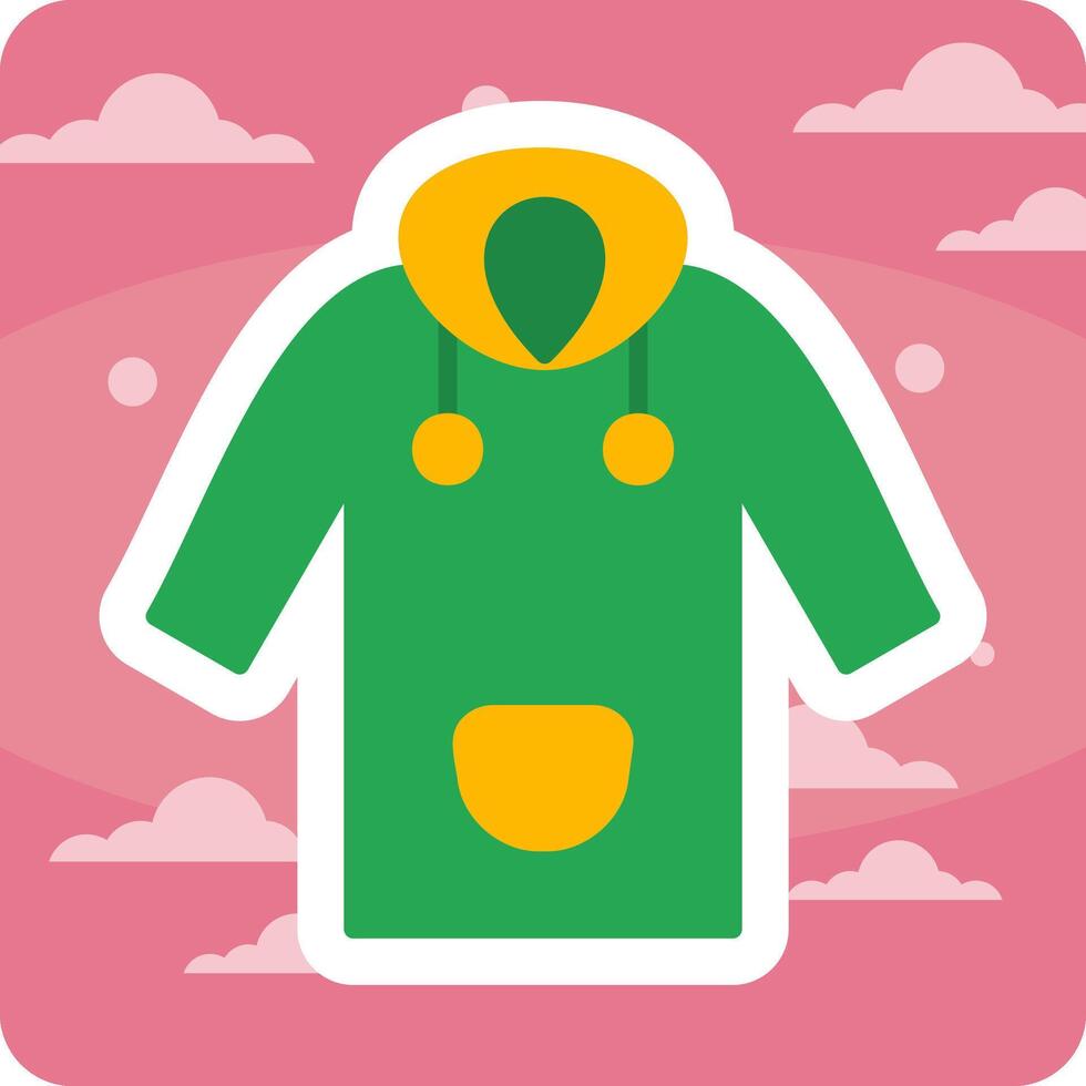 Raincoat Vector Icon