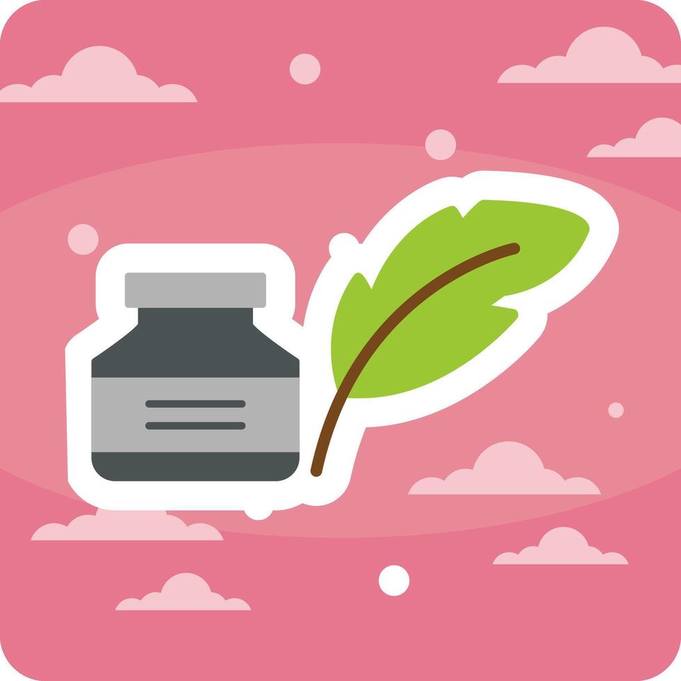 Quill And Ink Vector Icon